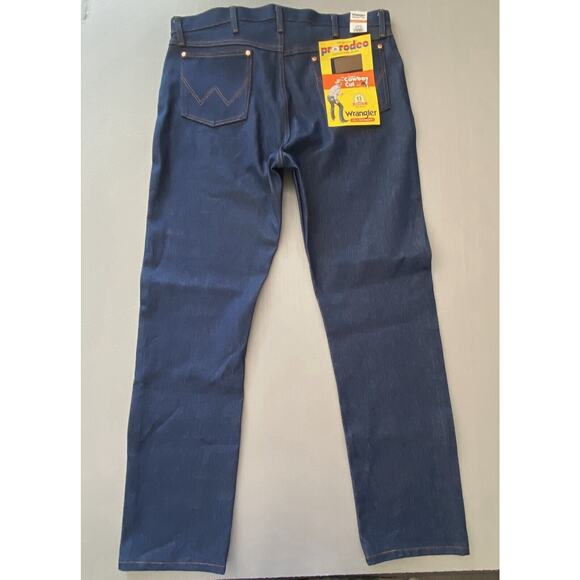 Vintage Wrangler 13mwz Jeans cowboy Cut 38x34 Pro rodeo western Deadstock NOS - Picture 3 of 9